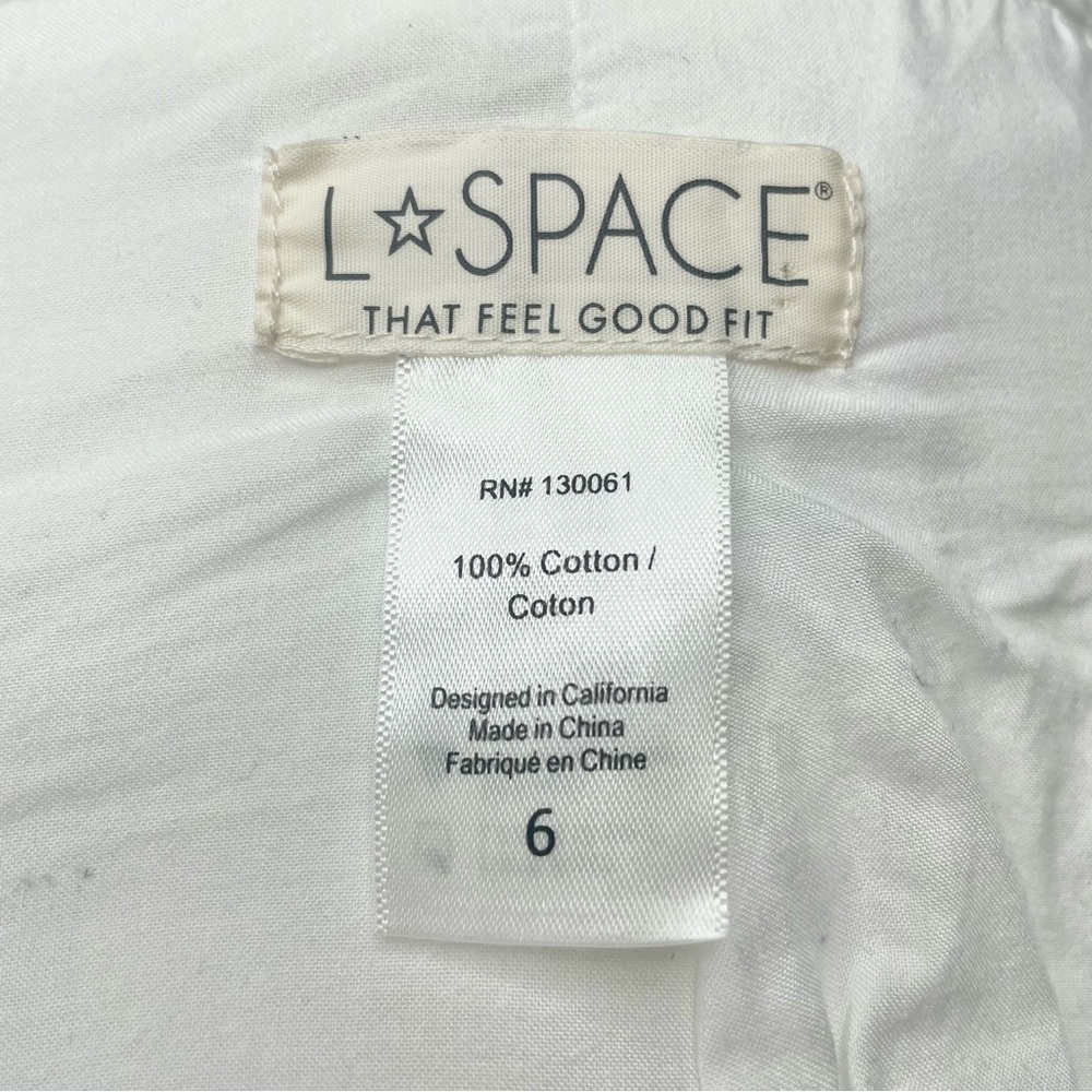 L*SPACE Bianca Blazer Jacket Cream White 6 Double Breasted Muslin Cotton - Picture 6 of 10